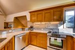 Open and spacious kitchen in a Soda Springs Townhome
